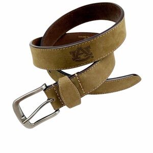 Zep Pro Embossed Auburn University Tigers Brown Leather Belt Size 32